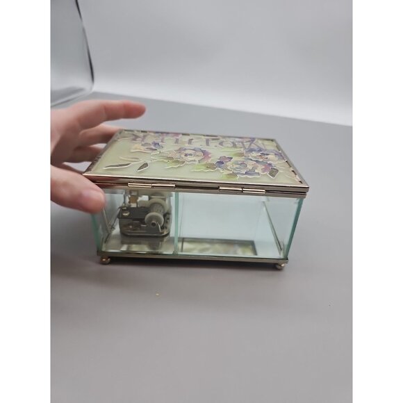 Vtg Stained Glass San Francisco Music Box Beveled Edge Glass Joan Baker Works - Picture 5 of 7